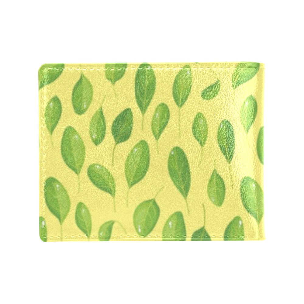 Spinach Print Design LKS302 Men's ID Card Wallet