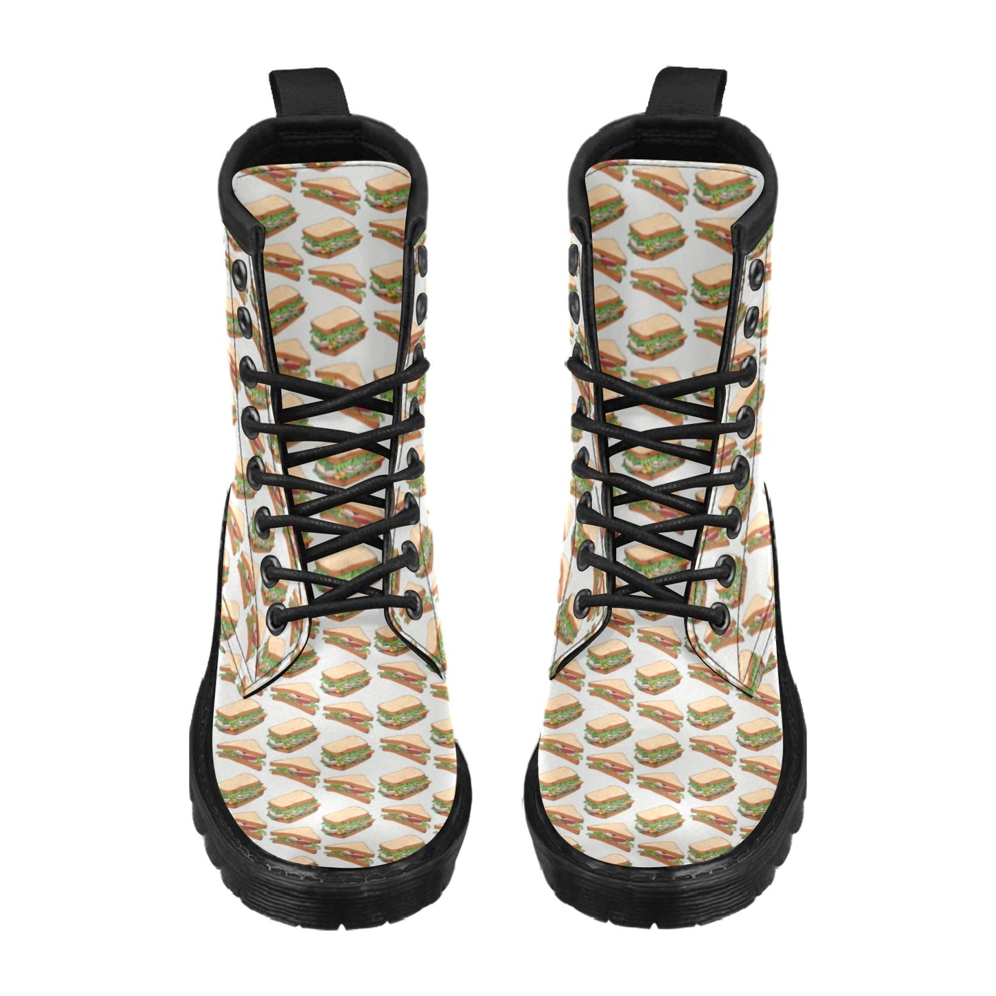 Sandwich Print Design LKS302 Women's Boots