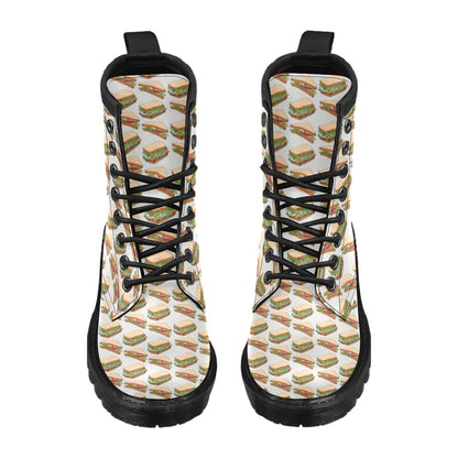 Sandwich Print Design LKS302 Women's Boots