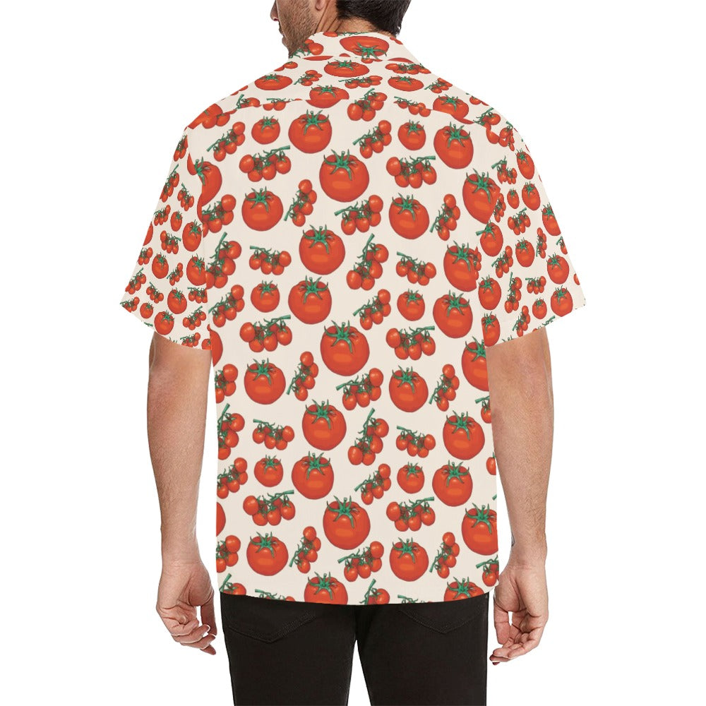 Tomato Print Design LKS302 Men's Hawaiian Shirt