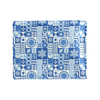 Swedish Print Pattern Men's ID Card Wallet