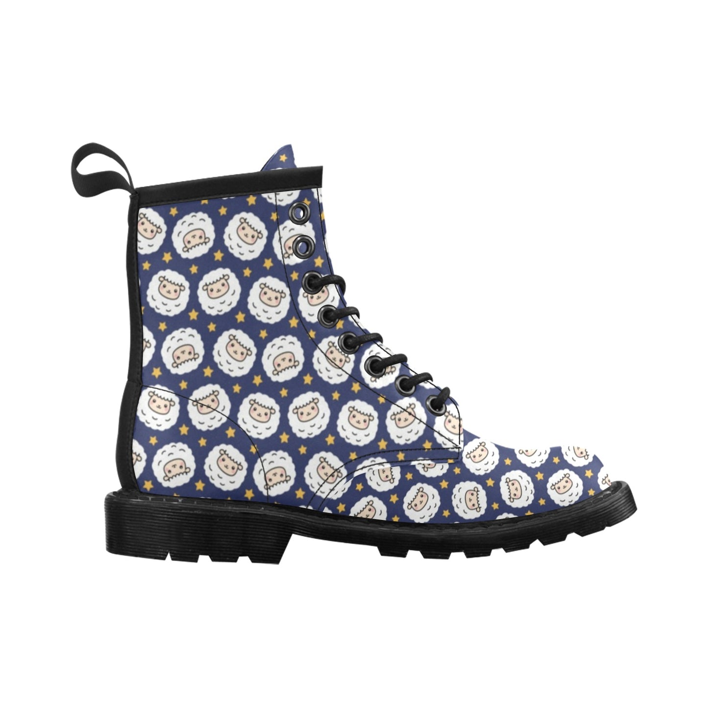 Sheep Print Design LKS402 Women's Boots