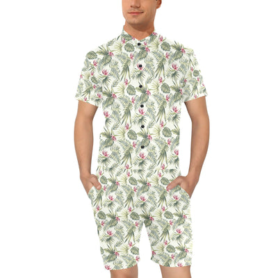 Bird Of Paradise Pattern Print Design 04 Men's Romper