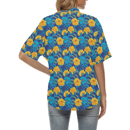 Boa Pattern Print Design 01 Women's Hawaiian Shirt