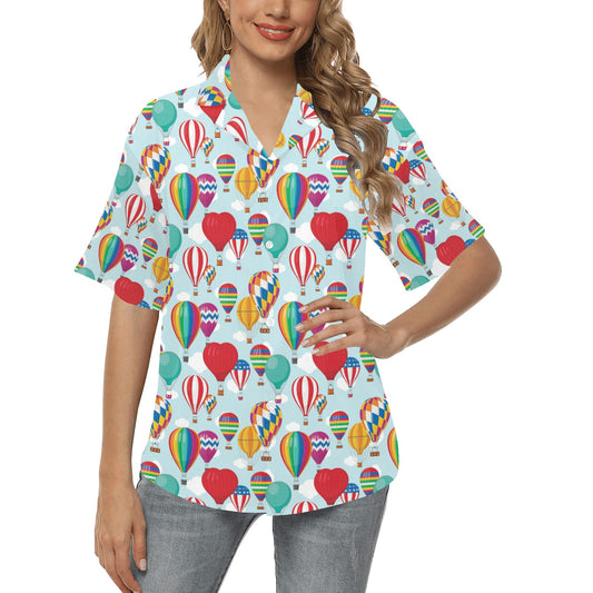 Ballon Pattern Print Design 07 Women's Hawaiian Shirt