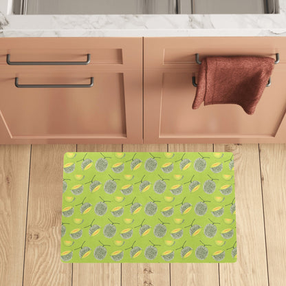 Cantaloupe Pattern Print Design 03 Kitchen Mat