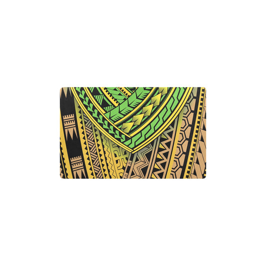 Polynesian Tribal Color Kitchen Mat