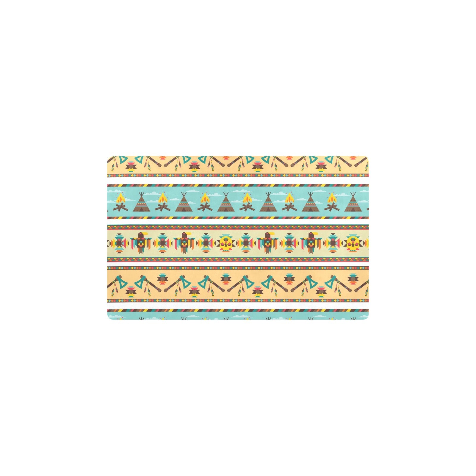 American indian Life Pattern Kitchen Mat