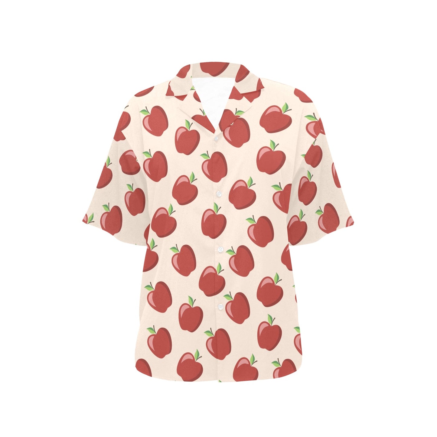Apple Pattern Print Design AP01 Women's Hawaiian Shirt