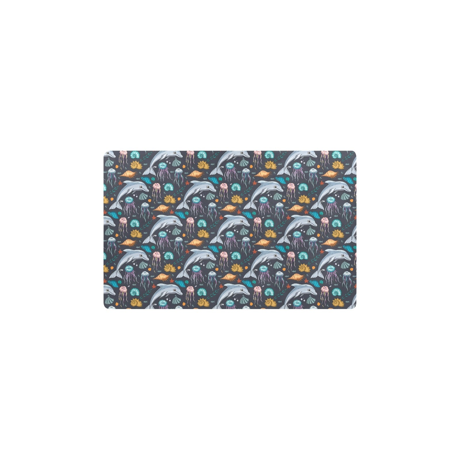 Underwater Dolphin Print Design LKS304 Kitchen Mat