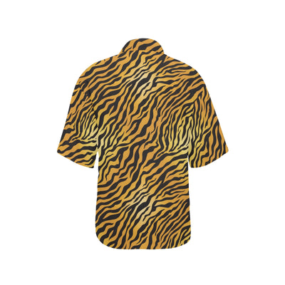 Tiger Print Design LKS302 Women's Hawaiian Shirt