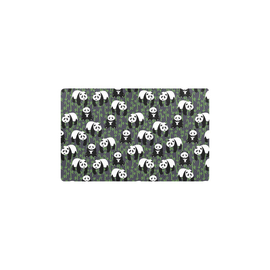 Panda Bear Bamboo Themed Print Kitchen Mat