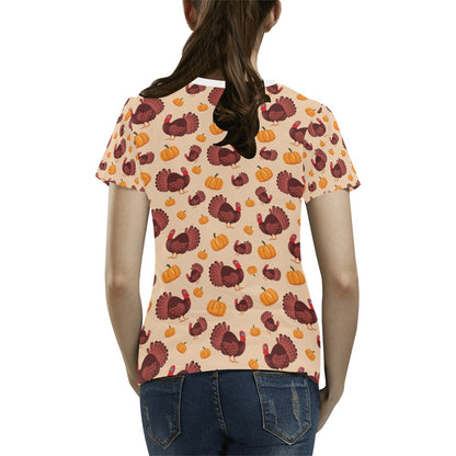 Thanksgiving Print Design LKS308 Women's  T-shirt