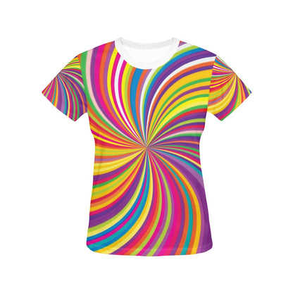 Vortex Print Design LKS301 Women's  T-shirt