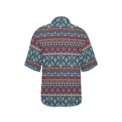 Suzani Print Design LKS302 Women's Hawaiian Shirt