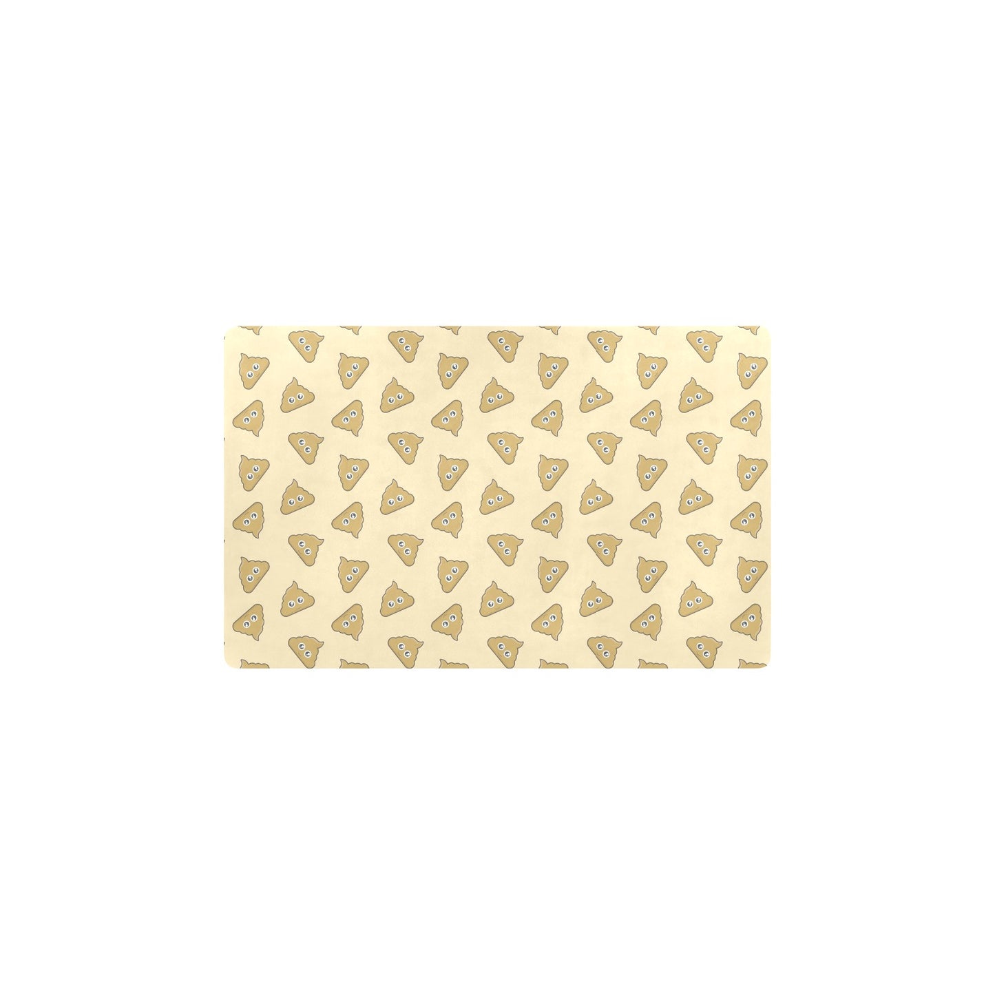 Poop Emoji Pattern Print Design A02 Kitchen Mat
