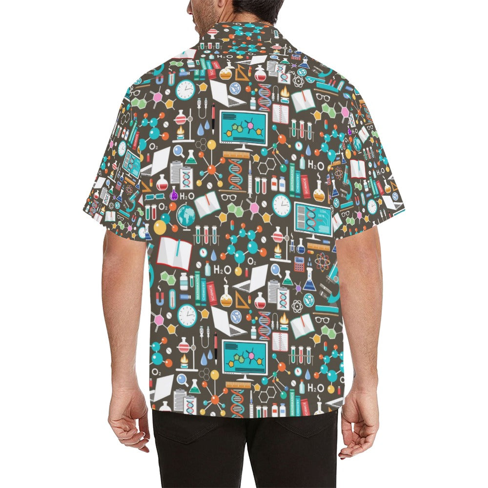 Science Print Design LKS303 Men's Hawaiian Shirt