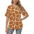 Giraffe Texture Print Women's Hawaiian Shirt