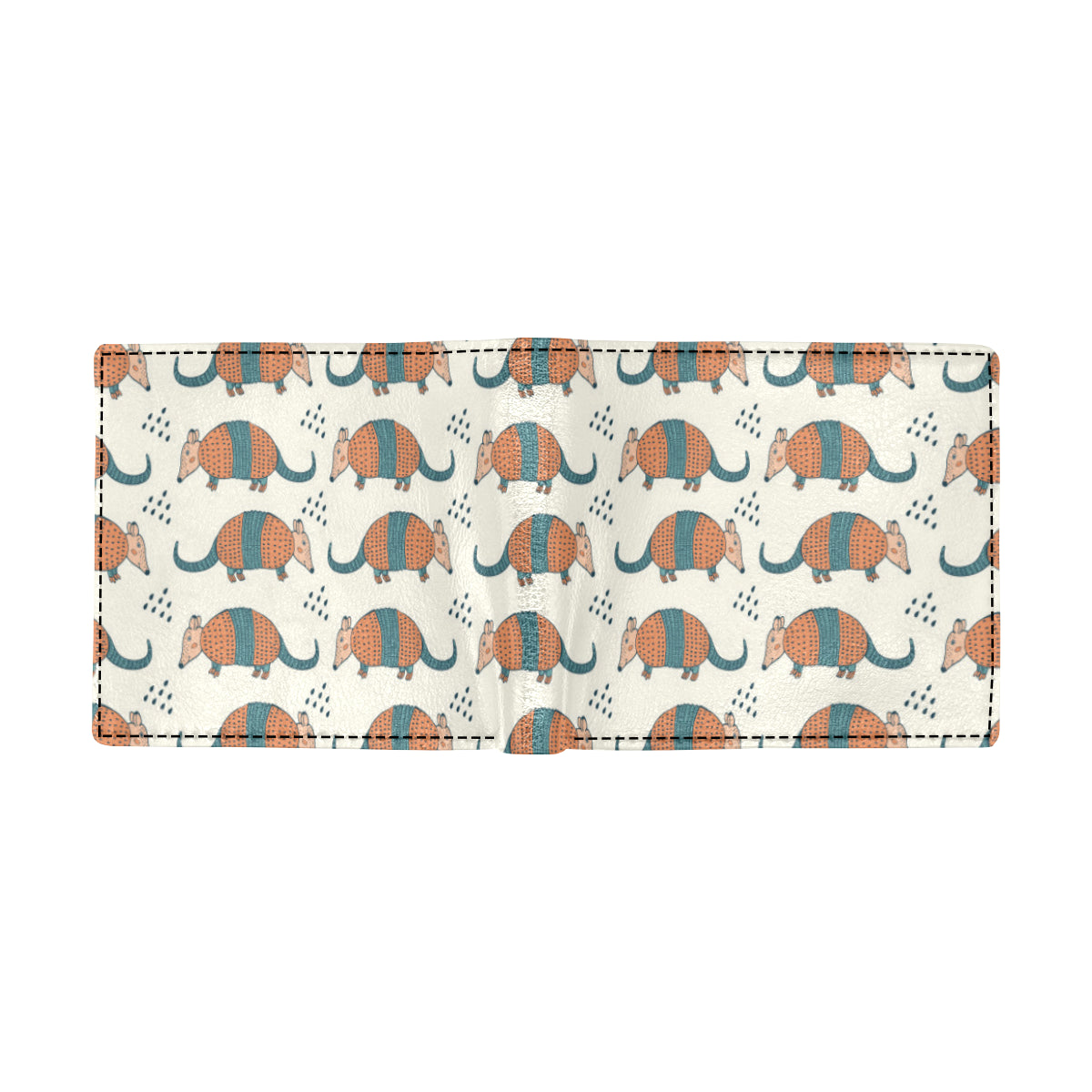 Armadillo Pattern Print Design 01 Men's ID Card Wallet
