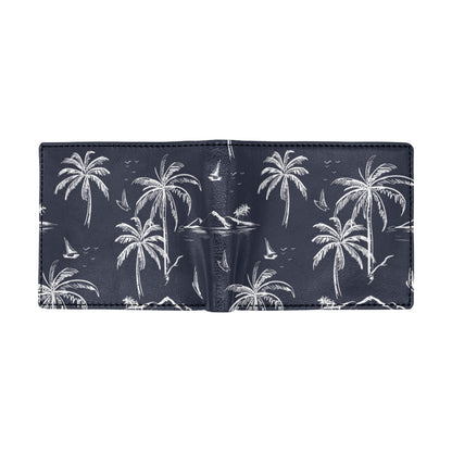 Pacific island Pattern Print Design A02 Men's ID Card Wallet