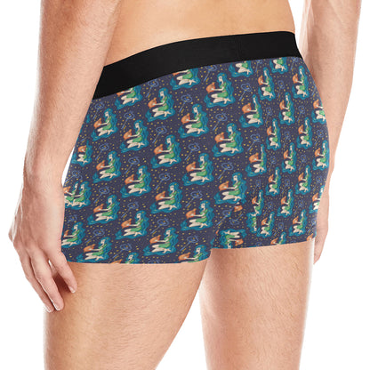 Aquarius Zodiac Pattern Print Design 03 Men's Boxer Briefs