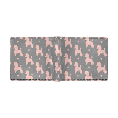 Poodle Pattern Print Design A02 Men's ID Card Wallet