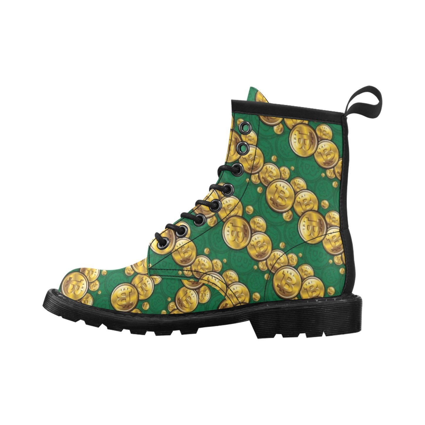 Bitcoin Pattern Print Design DO02 Women's Boots