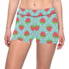 Strawberry Pattern Print Design SB06 Yoga Shorts