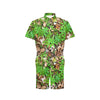 Camouflage Realistic Tree Fresh Print Men's Romper