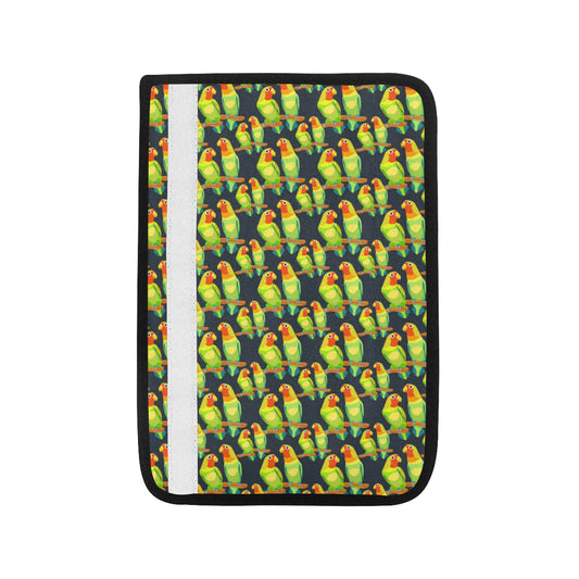 Lovebird Pattern Print Design 01 Car Seat Belt Cover