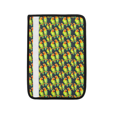 Lovebird Pattern Print Design 01 Car Seat Belt Cover