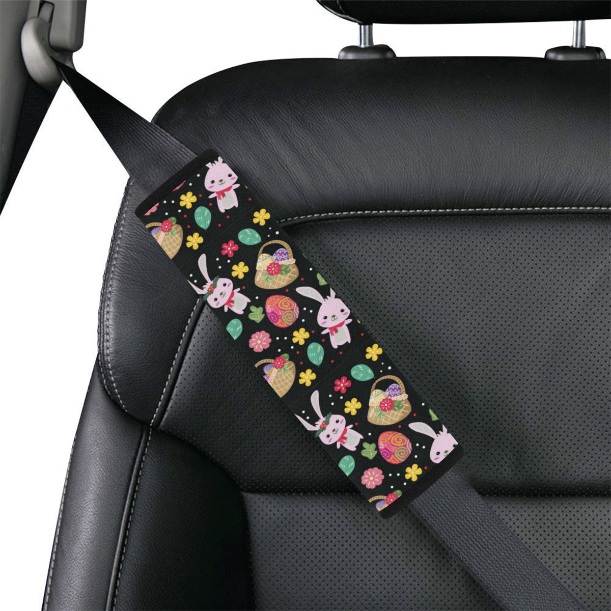 Easter Eggs Pattern Print Design RB05 Car Seat Belt Cover