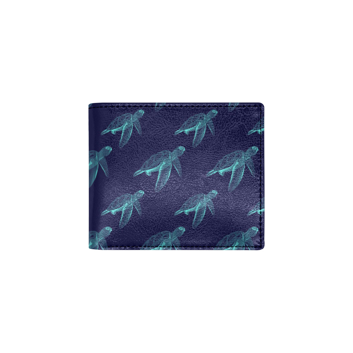 Sea Turtle Pattern Print Design T04 Men's ID Card Wallet