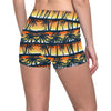 Palm Tree Pattern Print Design PT011 Yoga Shorts