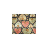 Heart Boho Pattern Print Design HE04 Men's ID Card Wallet