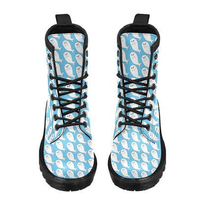 Sea Lion Print Design LKS402 Women's Boots