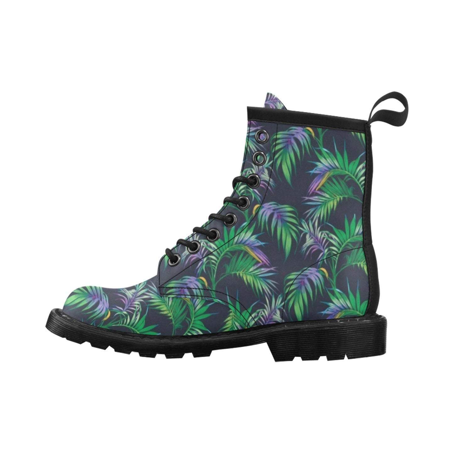Palm Leaves Pattern Print Design PL04 Women's Boots