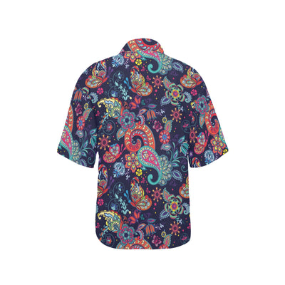 Paisley Boho Pattern Print Design A06 Women's Hawaiian Shirt
