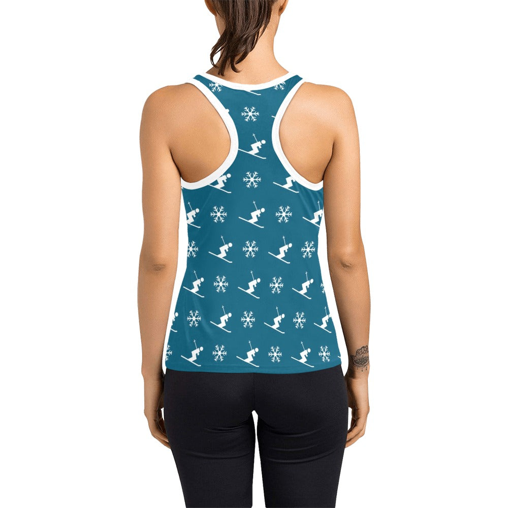Ski Print Design LKS301 Women's Racerback Tank Top