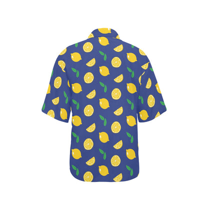 Citrus  Pattern Print Design 02 Women's Hawaiian Shirt