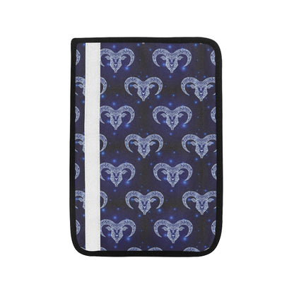 Aries Zodiac Pattern Print Design 01 Car Seat Belt Cover