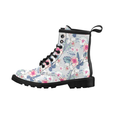 Hibiscus Print Women's Boots