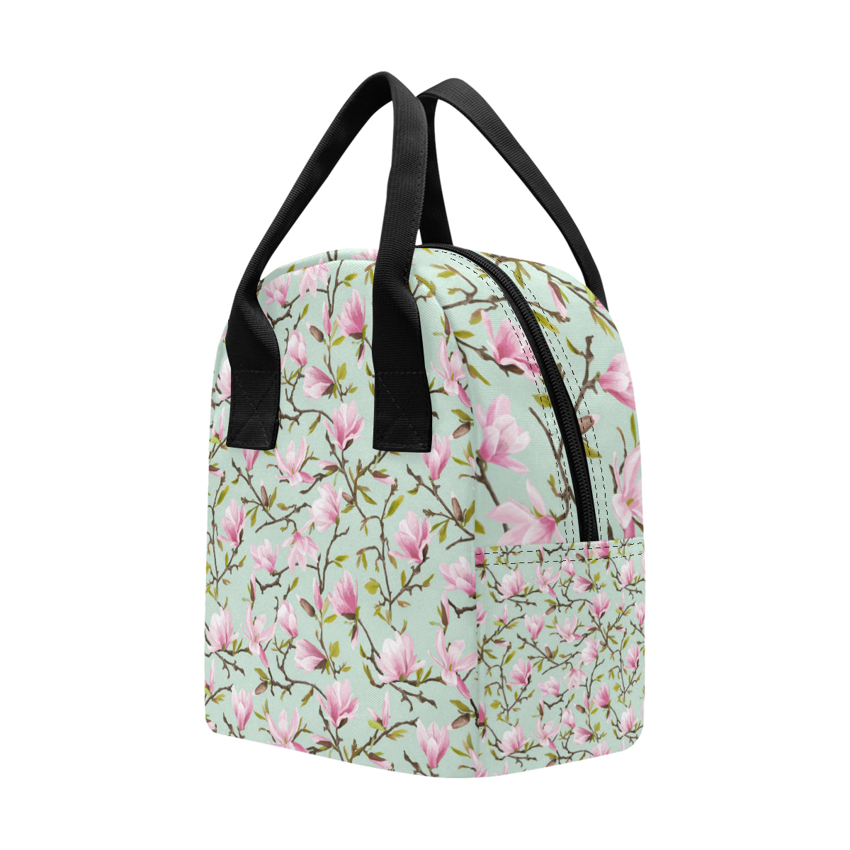 Magnolia Pattern Print Design MAG04 Insulated Lunch Bag