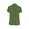 Cactus Skin Print Pattern Men's Short Sleeve Button Up Shirt