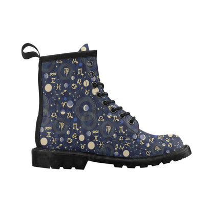 Zodiac Print Design LKS302 Women's Boots