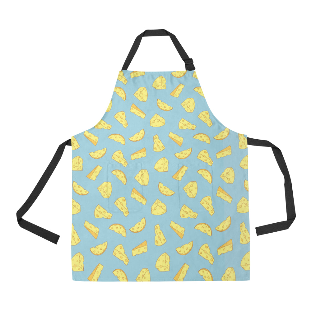 Cheese Pattern Print Design 04 Apron with Pocket