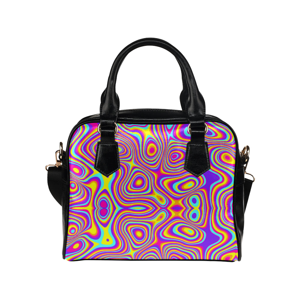 Liquid Pattern Print Design 06 Shoulder Handbag