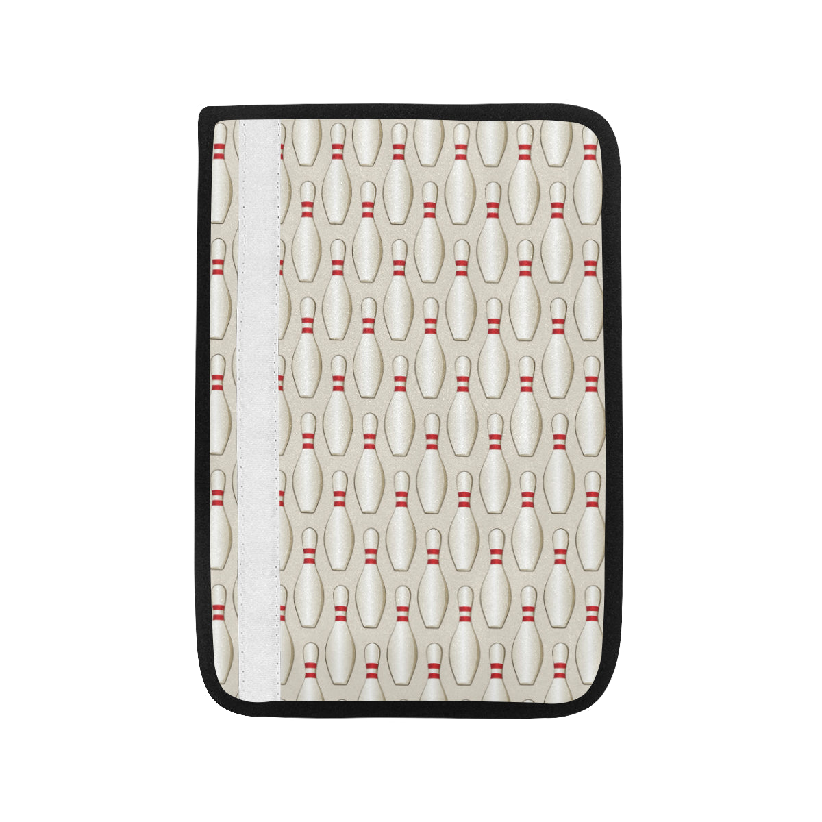 Bowling Pin Pattern Print Design 01 Car Seat Belt Cover