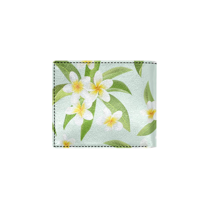 Yellow Plumeria Pattern Print Design PM024 Men's ID Card Wallet