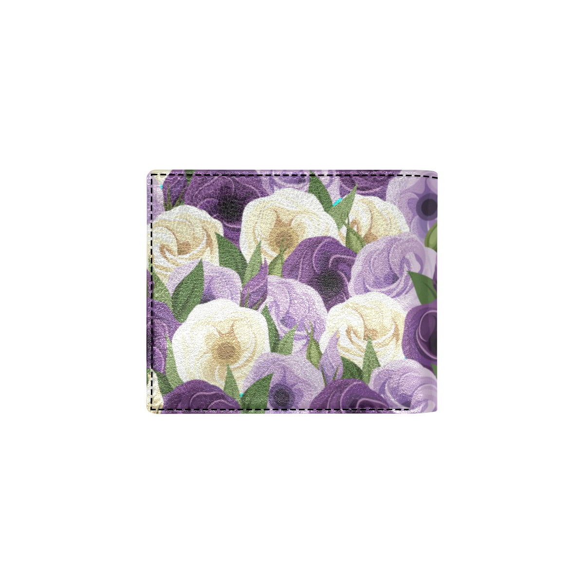Lisianthus Pattern Print Design LT01 Men's ID Card Wallet